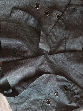 Wo.ens Grey Bealted Dress Casual Shorts Size 11